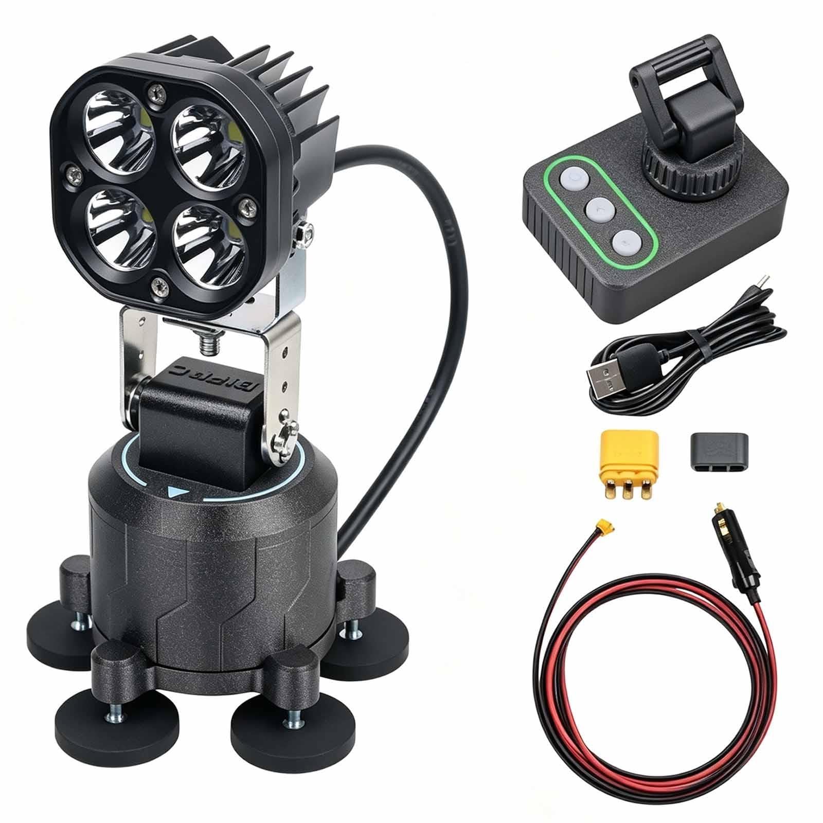 Luz LED magnética omnidireccional, lámpara de trabajo todoterreno