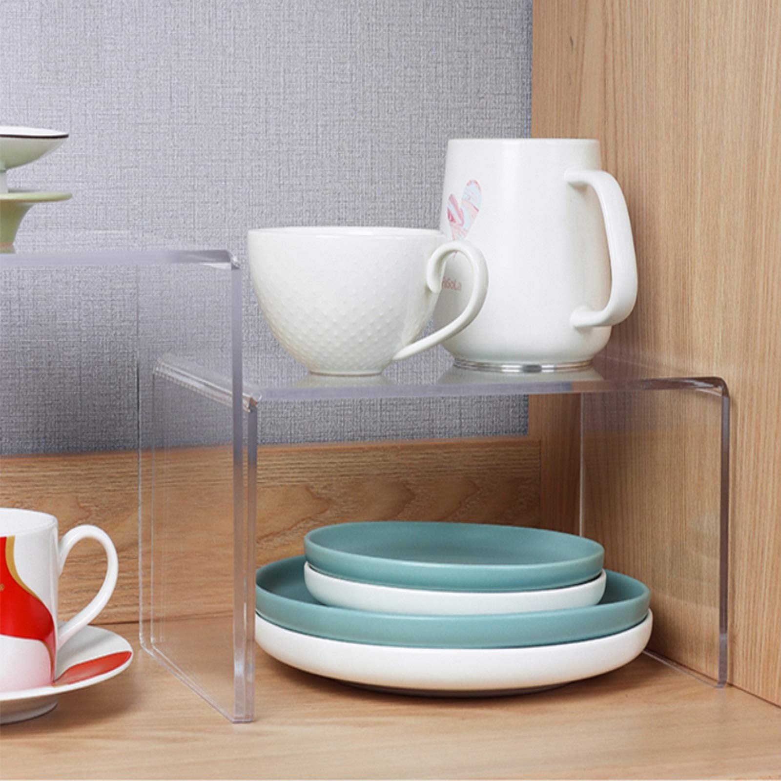 Amazon｜3個 セットA 透明 展示台 アクリル コの字 クリアー