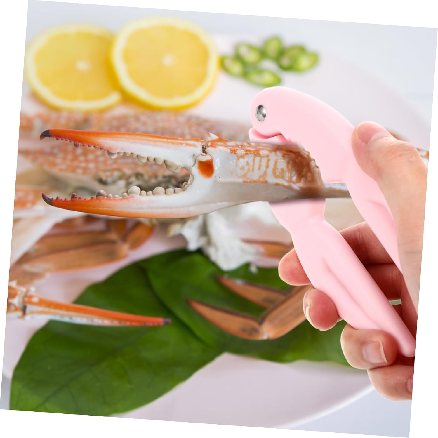 8pcs Portable Crab Leg Crackers Lightweight Seafood Tools for Effortless Shellfish Opening Clamps for Picnics and Seafood Feasts