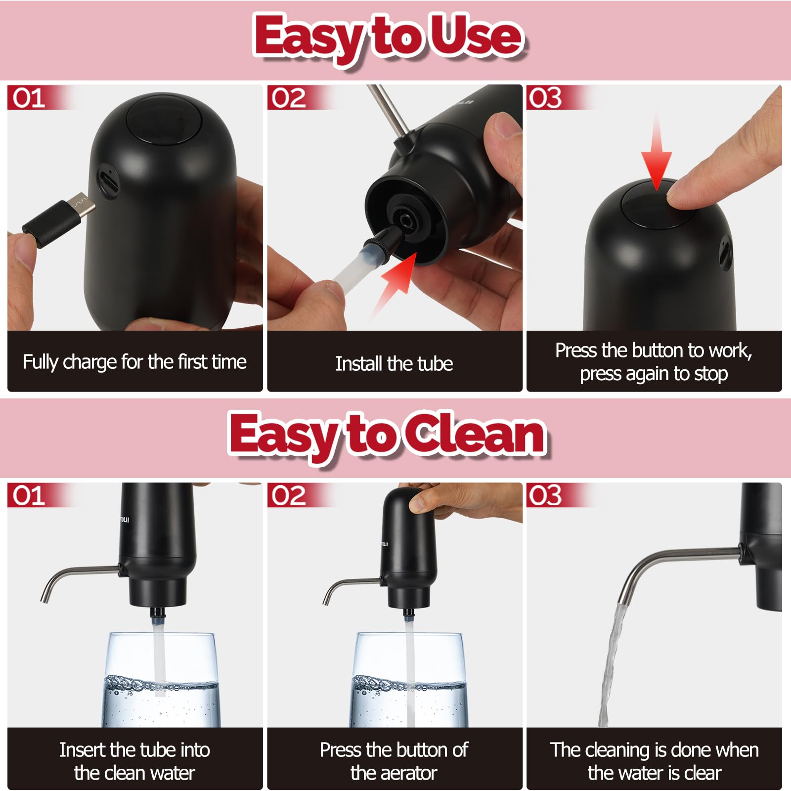 Amazon | ワインエアレーター、電動ワインデキャンタ、自動ワイン