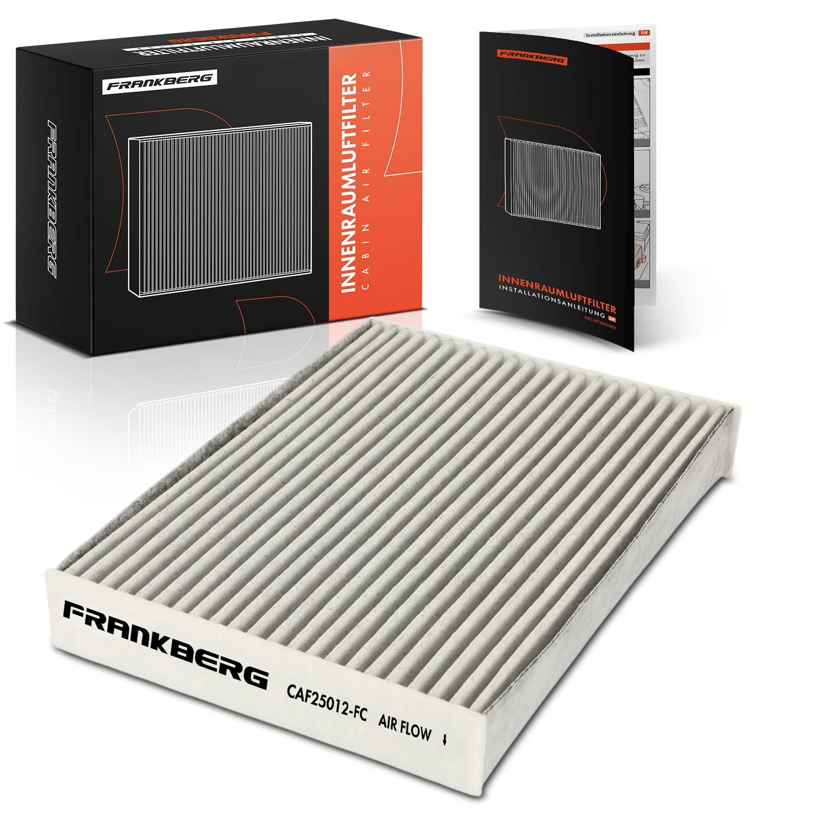 Frankberg Cabin Air Filter with Activated Carbon Compatible with Zoe BFM Dokker Express Box/MPV X-Trail T32 T32R T32RR LodG.Y JS Koleos II HC Replace# 272775081R