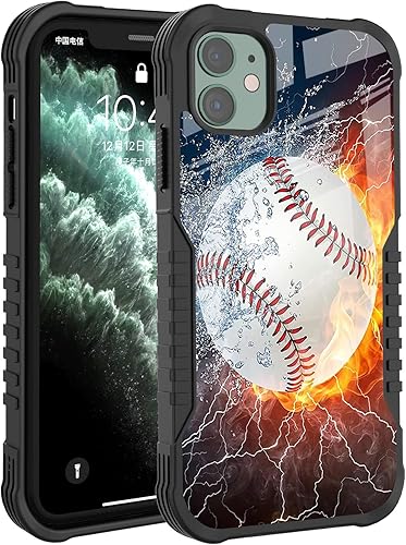 Miniatura 1 de Funda compatible con iPhone 1212 Pro para hombres y mujeres, diseño de leyenda del béisbol con protección antideslizante a prueba de golpes,