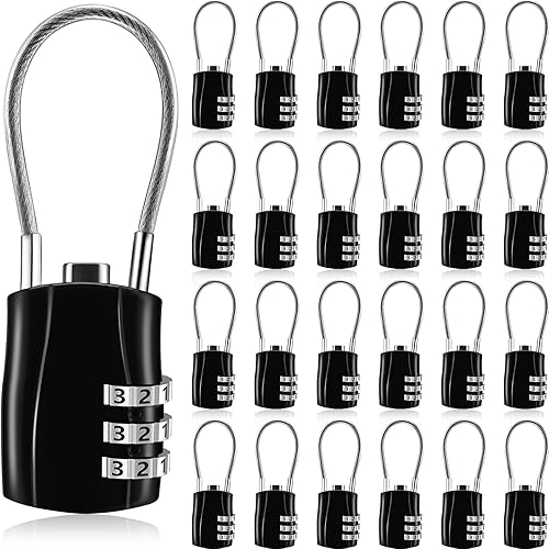 Tandefio 24 cerraduras de equipaje aprobadas por la TSA con combinación de candado de viaje, candado de equipaje para maleta, cerradura de mochila