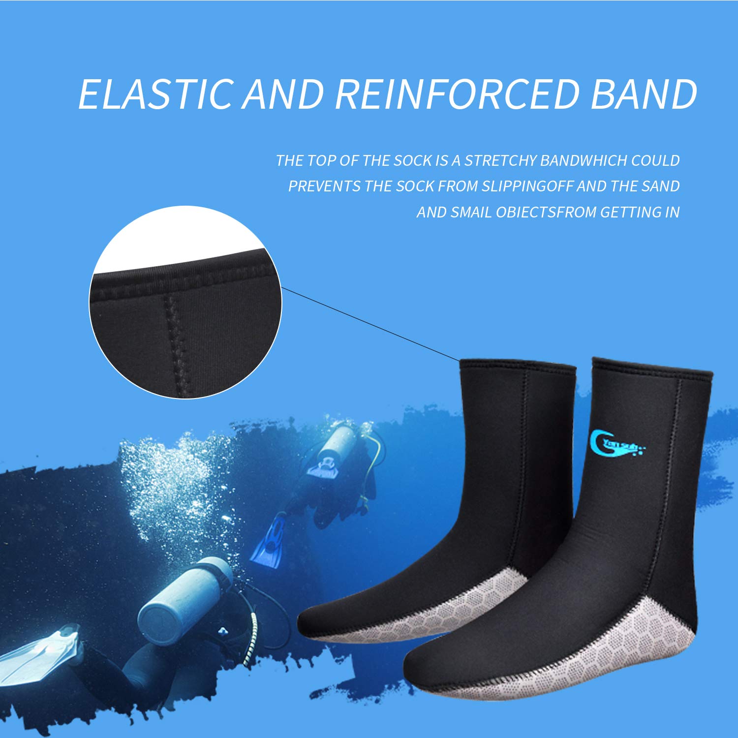 Diving Socks 3mm Neoprene Beach Water Socks Thermal Wetsuit Boots Anti Slip  Diving Socks For Rafting Snorkeling Sailing Swimming C92c81e8 67fa 4bc0