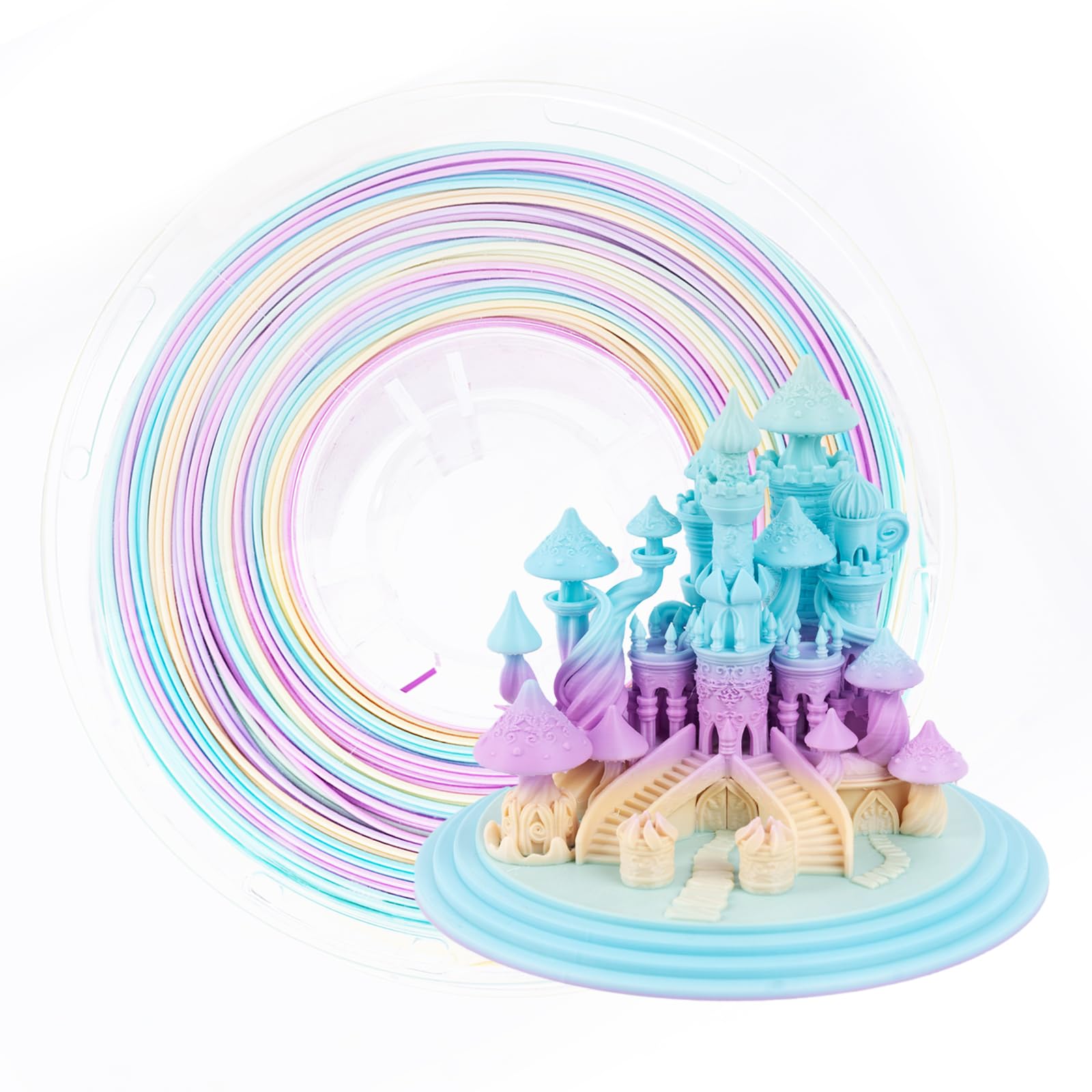 3D Printer Filament, 10 Pack, Rainbow Colors