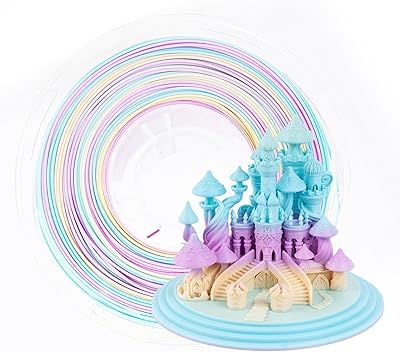 22 – EcoFilament Hub PLA Silk Rainbow Gradient Color PLA3D Printer Consumables Silk Glossy Consumables for 3D Printing