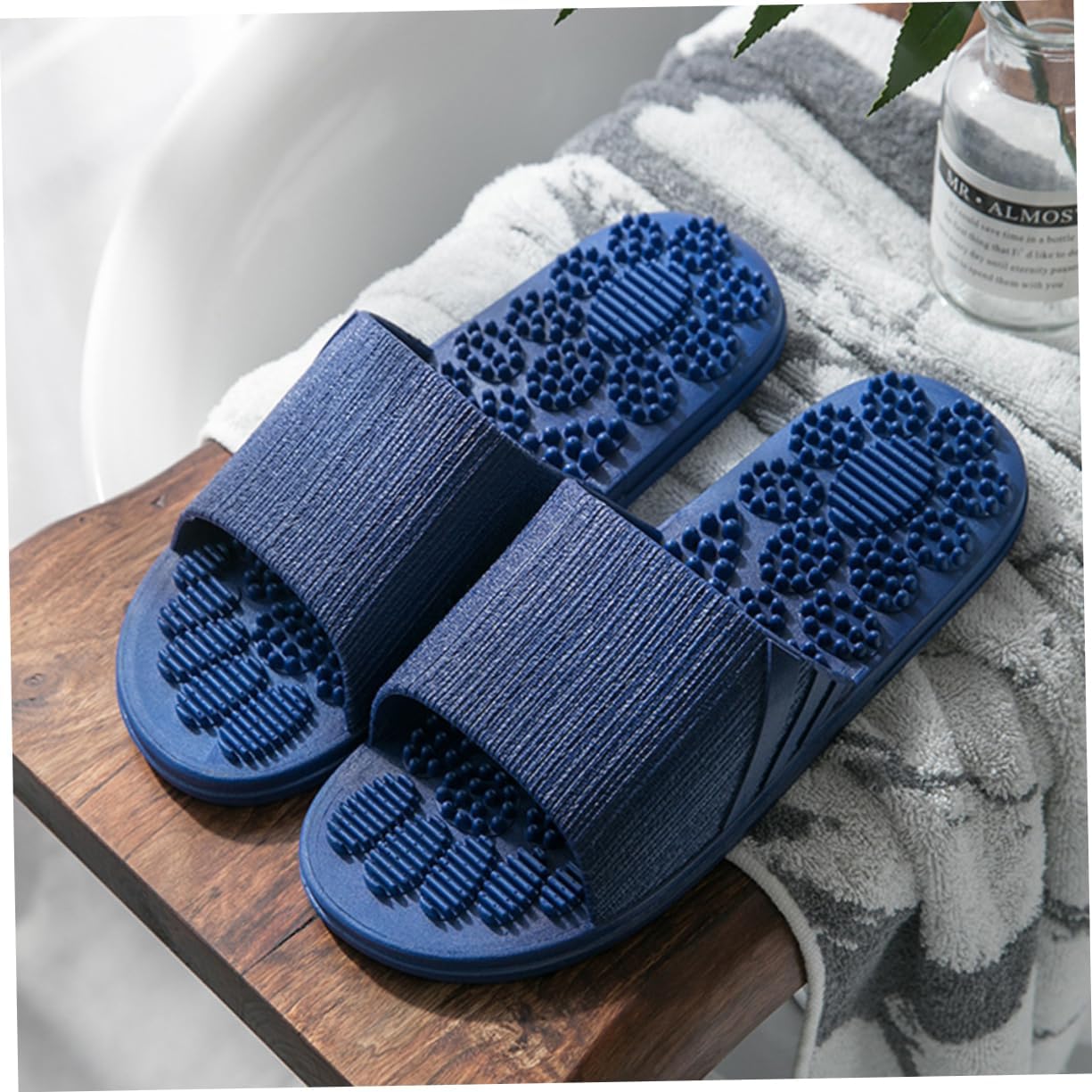 Foot Massage Sandals Spa Slippers for Women Toe Slippers Comfortable Dark