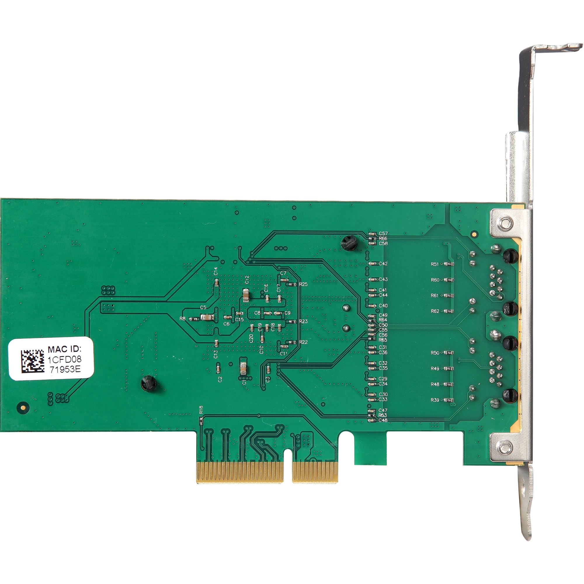 Inline Dual-Gigabit 51125B - Scheda di rete PCIe x4, Intel 82576EB, 2 x RJ45 1 Gb/s, VLAN, Jumbo Frames, slot low Profile