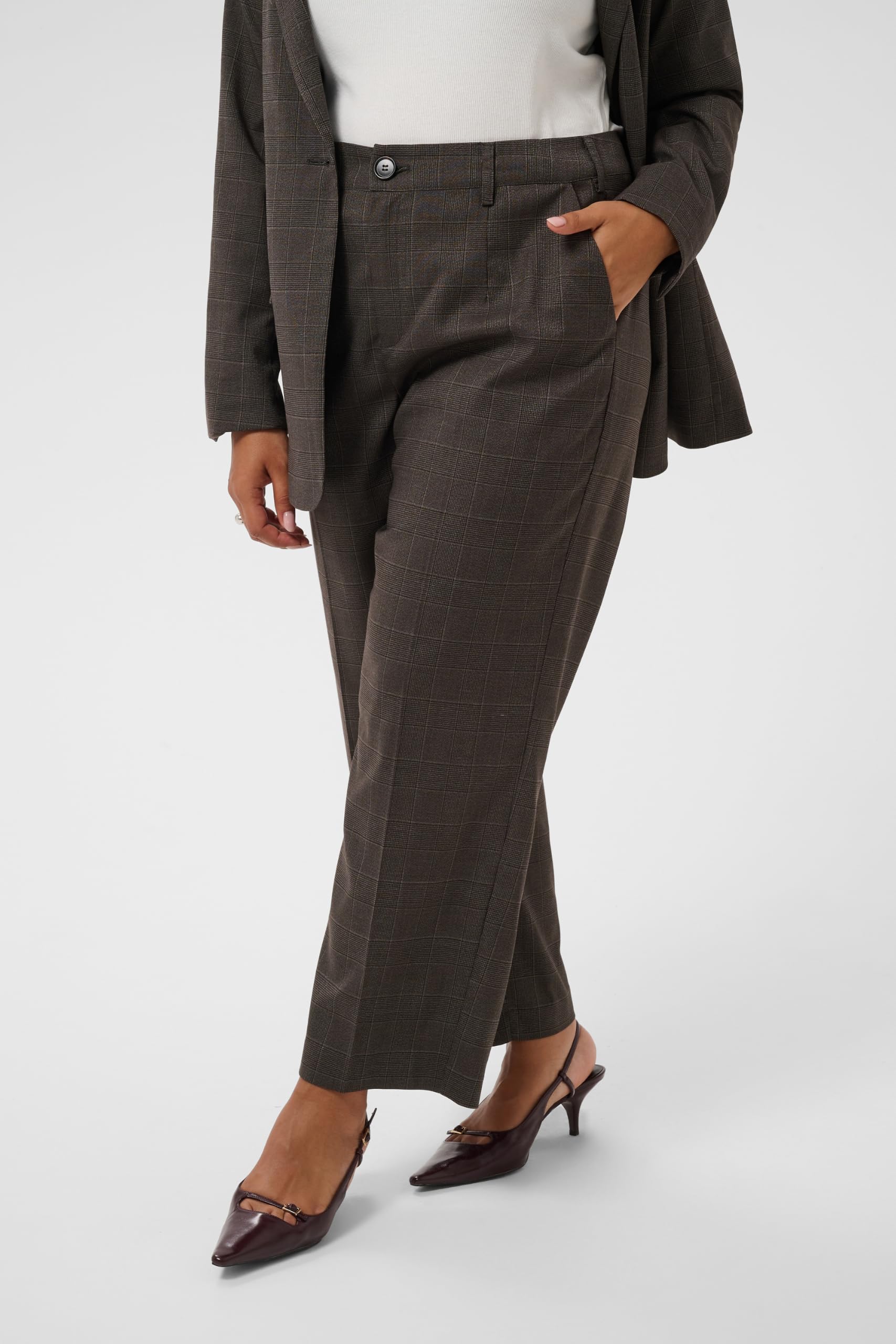 KAFFE CURVE Damen Hose KClenoma Elastische Taille