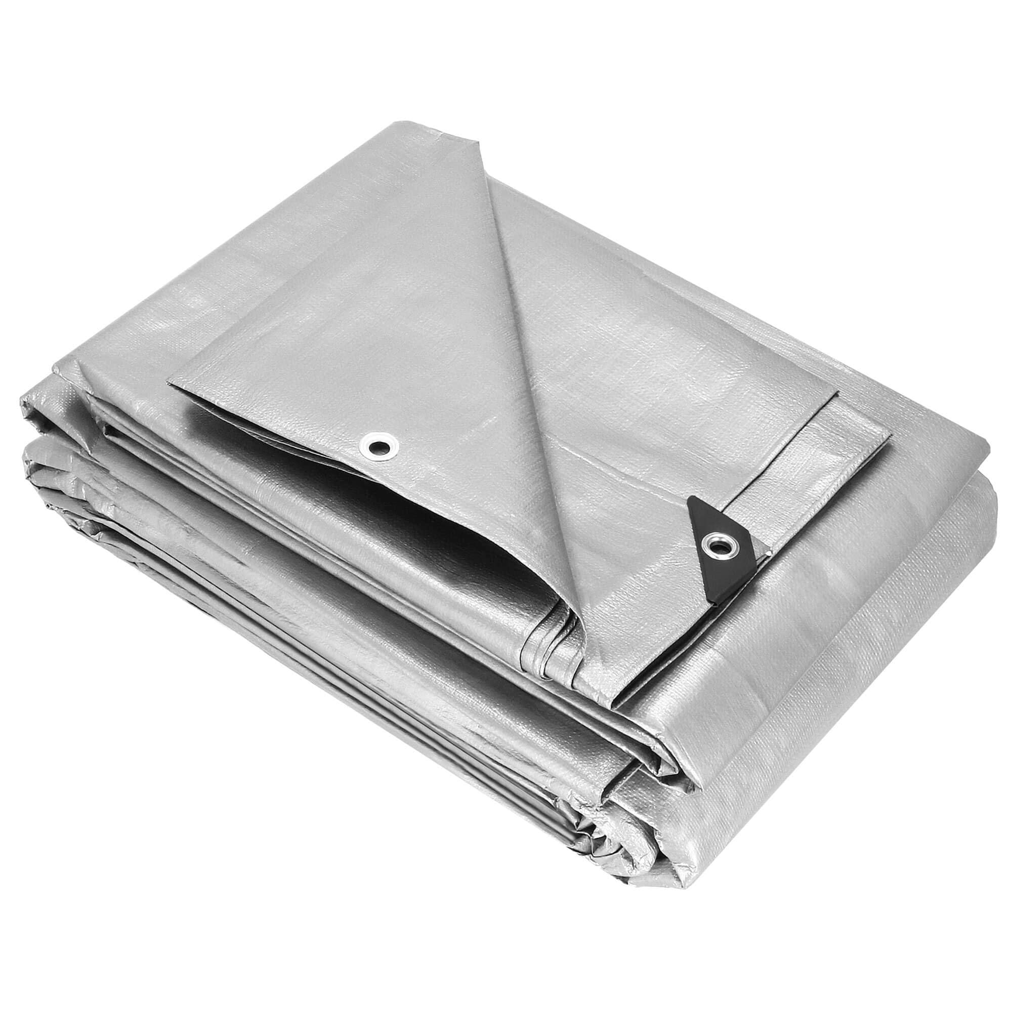 SPRINGOS Lona de protección, 6 x 8 m, Esquinas reforzadas, Ojales de Polietileno, 270 g/m2, Lona de protección, Lona de Camping, Impermeable, Doble Cara