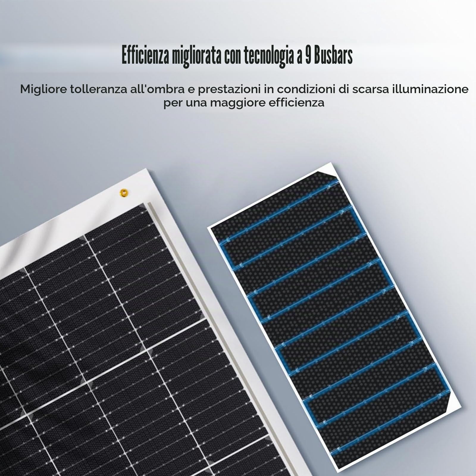 Pannello Solare Flessibile 150W/200W/300W/400W/520W, Pannelli solari monocristallini 36V modulo ad Alta efficienza di Carica della Batteria Alimentazione fotovoltaica per la Ricarica,150W