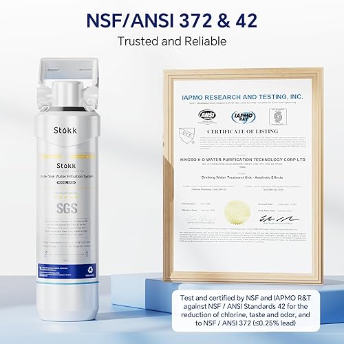 Miniatura 3 de Stokk Filtro de agua UR30 para debajo del fregadero, reduce el mal sabor y el olor del cloro, filtro de agua debajo de la encimera de 16000 galones,
