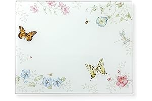 Lenox Butterfly Meadow Large Tempered Glass Cutting Board