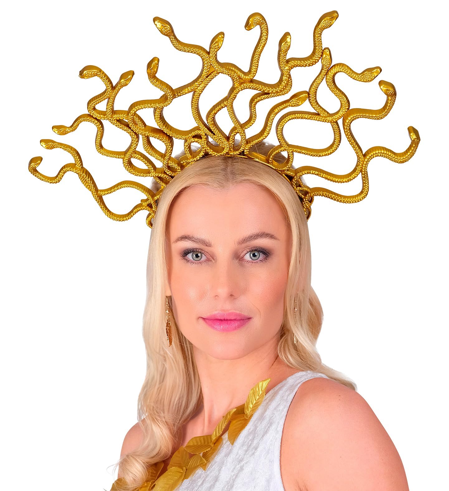 W WIDMANN MILANO Party Fashion Medusa 21157 Headband Gold Snake Greek Goddess - Image 2