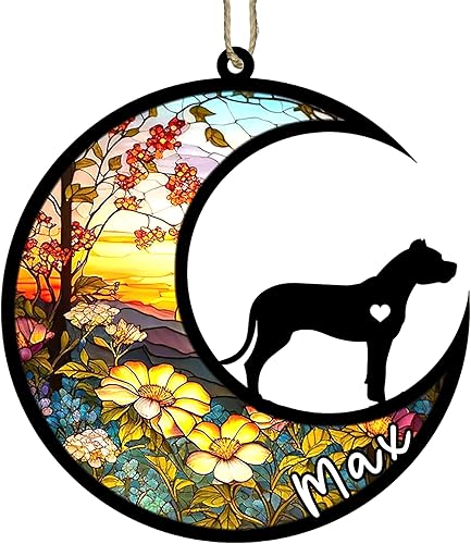Miniatura 85 de Memorial personalizado para perro, adorno de Navidad de perro pastor alemán con nombre, razas personalizadas, atrapasador de luz para pérdida