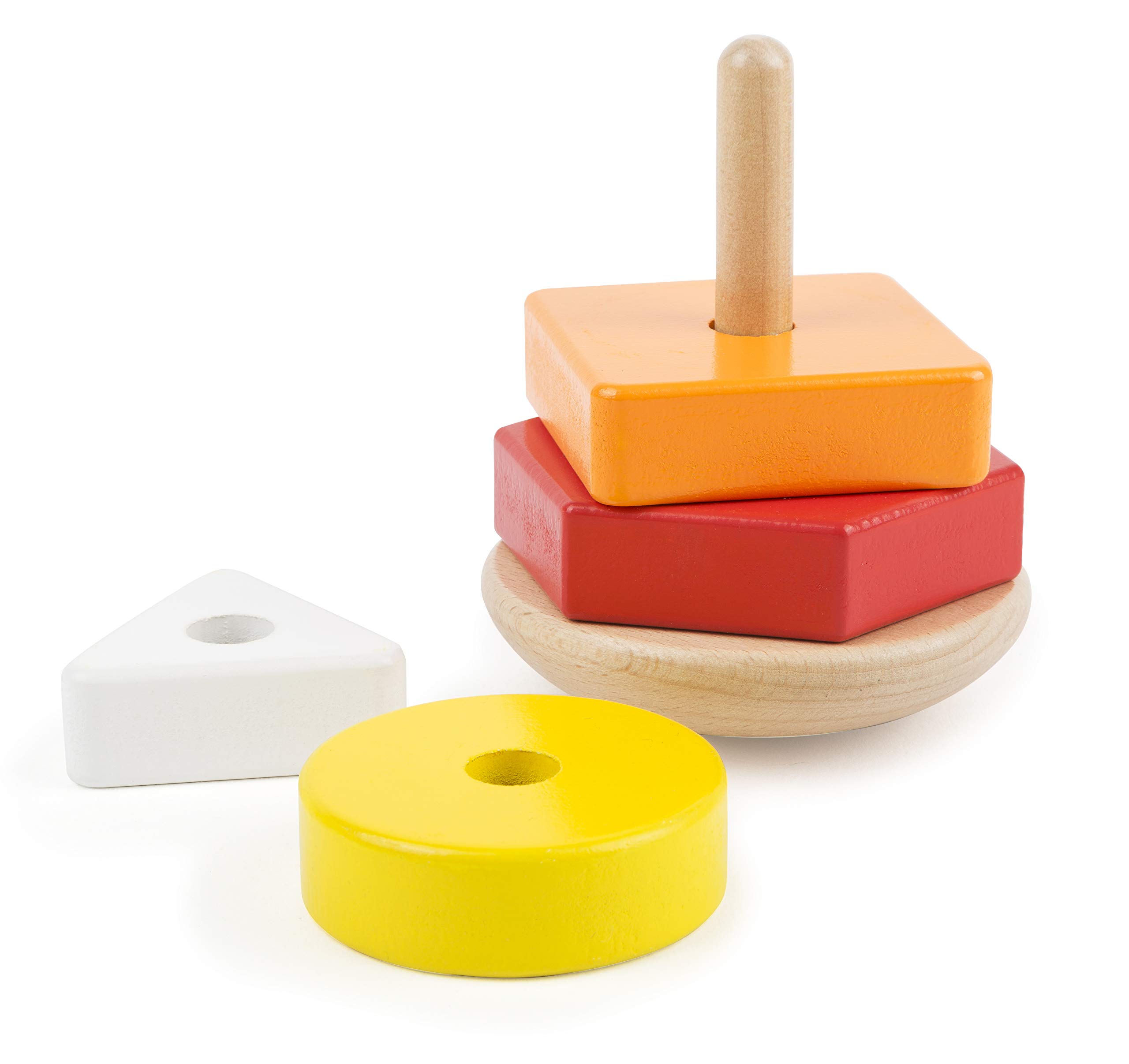 small foot Motorikspielzeug-Set aus Holz, mit Ziehtier, Stapelturm und Steckspiel, für Kinder ab 12 Monaten, 11106