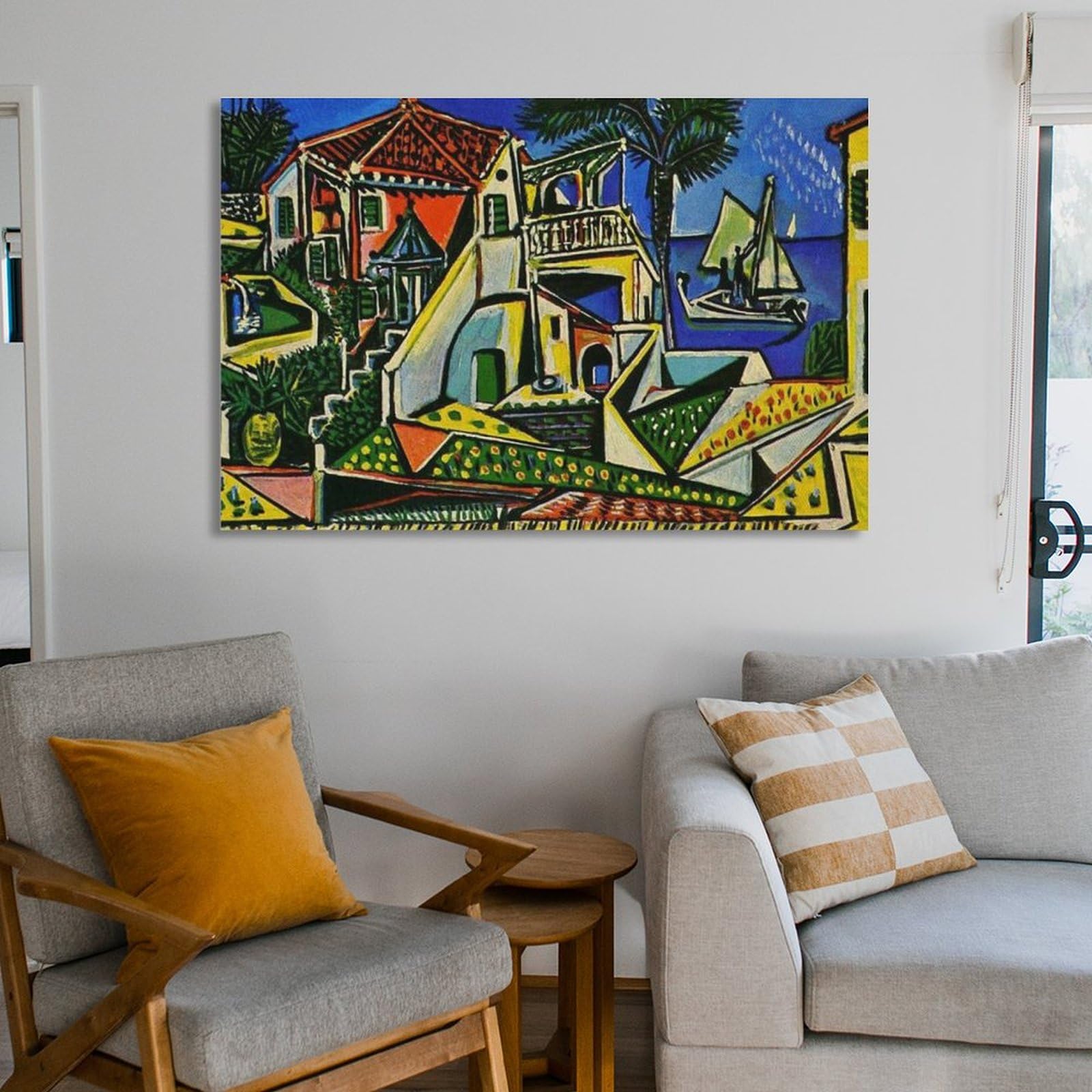 Amazon.co.jp: パブロ・ピカソ「地中海」アート ゴッホ油絵風景