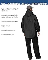 Vista 4 de FROGG TOGGS Traje de lluvia impermeable transpirable clásico de 3 capas para hombre, para todos los deportes
