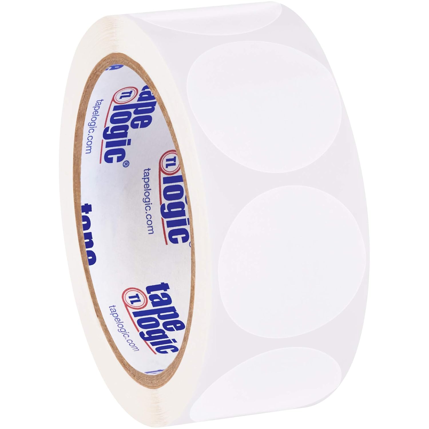 Partners Brand PDL612E Tape Logic Inventory Circle Labels, 1 1/2", White (Pack of 500)