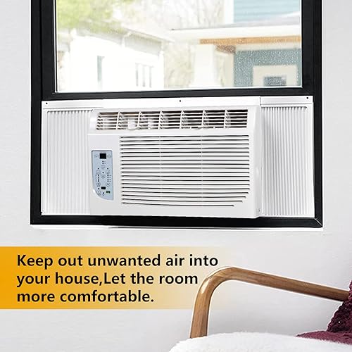 Miniatura 8 de LBG Products Juego de panel lateral y marco de aire acondicionado de ventana, kit de relleno de acordeón de CA, se adapta a la mayoría de los