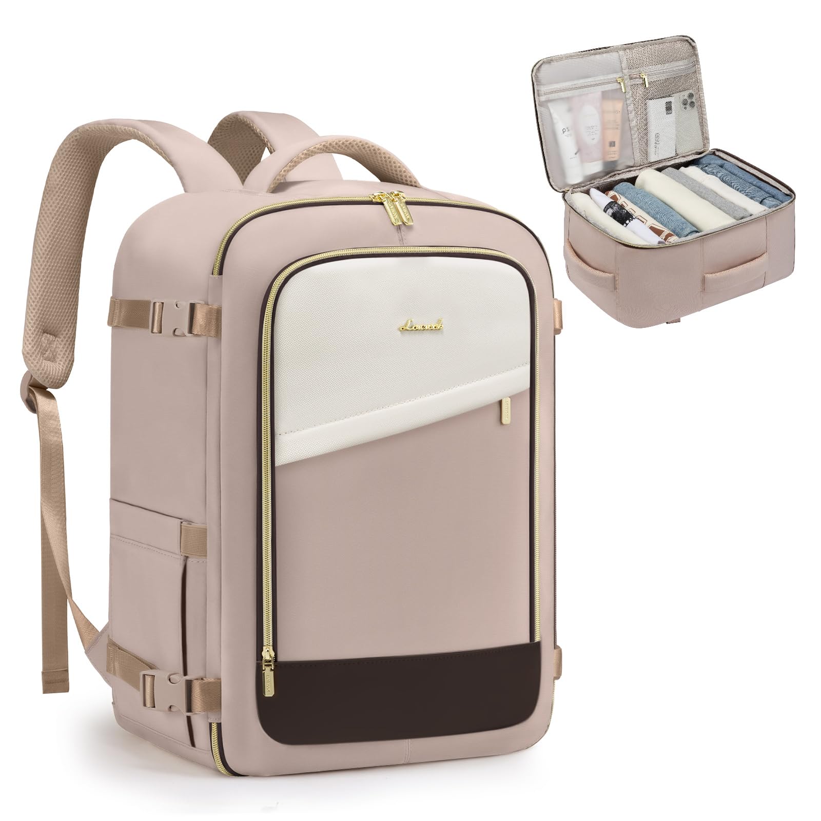 LOVEVOOK Ryanair Handgepäck 40x20x25, 20L Travel Handgepäck Rucksack für Damen und Herren, Ryanair Rucksack Mit Anti-Diebstahl Tasche, Reiserucksack Cabin Bag für Eurowings, Wizz Air