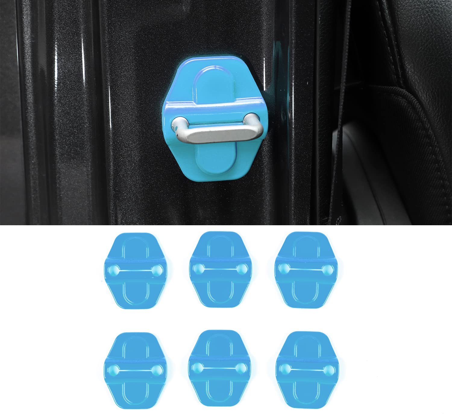 Amazon.com: Voodonala for JL Door Lock Cover Buckle Decor Trim for  2018-2021 Jeep Wrangler JL JLU, for Jeep Gladiator JT 2020 2021, ABS  Exterior Accessories, 6PAC，Light Blue : Automotive