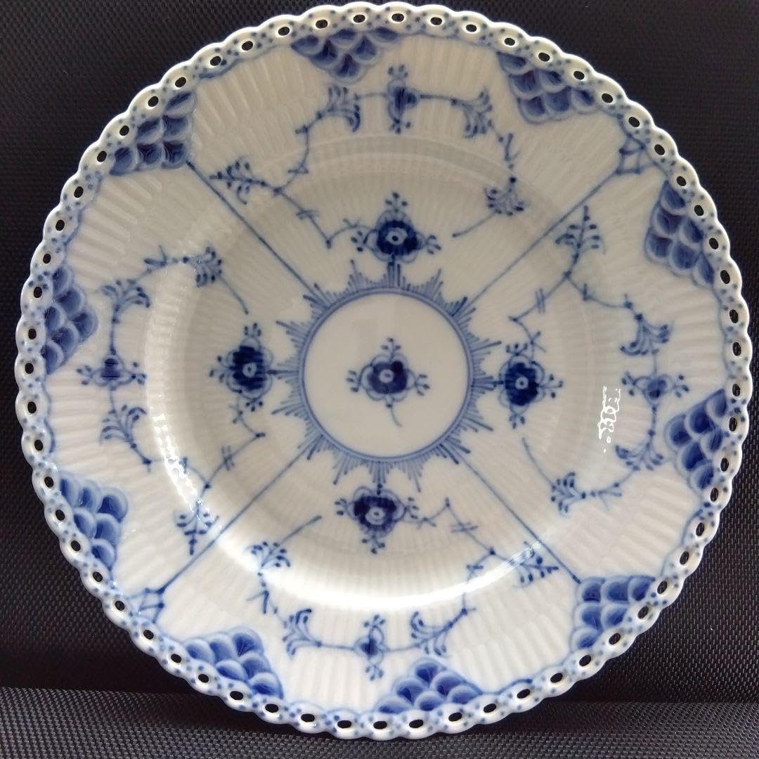 ロイヤルコペンハーゲン　ブルーフルーテッド　フルレース　プレート　ペア　2枚 ブルーフルーテッド フルレース プレート ダブルレース 21cm