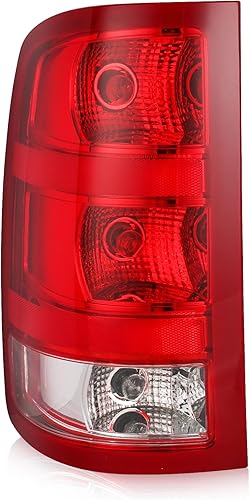 Miniatura 9 de Conjunto de luz trasera compatible con GMC Sierra 1500 2500HD 3500HD 2007-2013 estilo fábrica, luces traseras de repuesto para camioneta, lado del