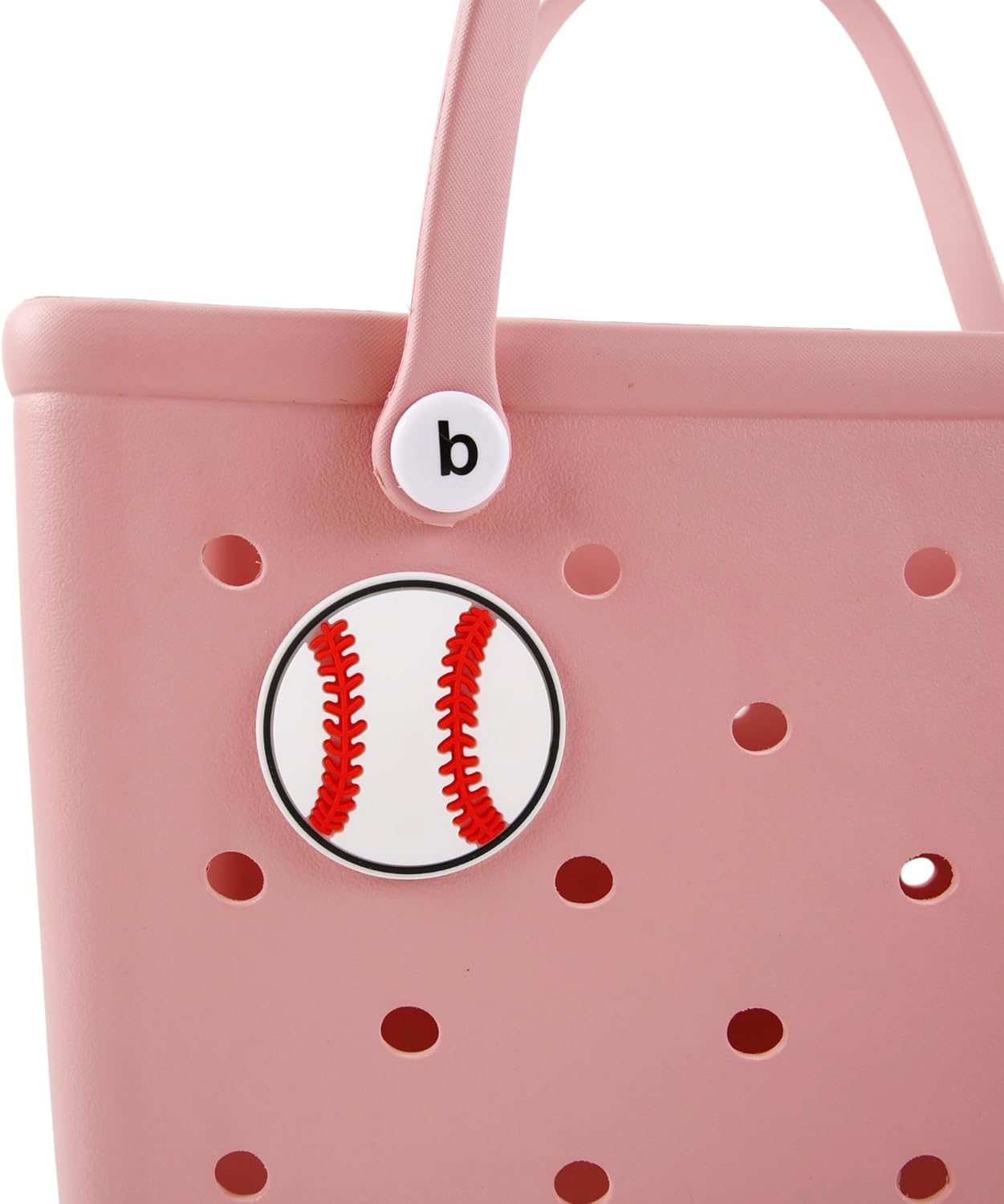 White Baseball Charm Inserts Accessory for Bogg Bag and Simply Southern Tote,Sports Decorative Accessories for Customizing Your Bag White Baseball Charm Inserts Accessory for Bogg Bag and Simply Southern Tote,Sports Decorative Accessories for Customizing Your Bag