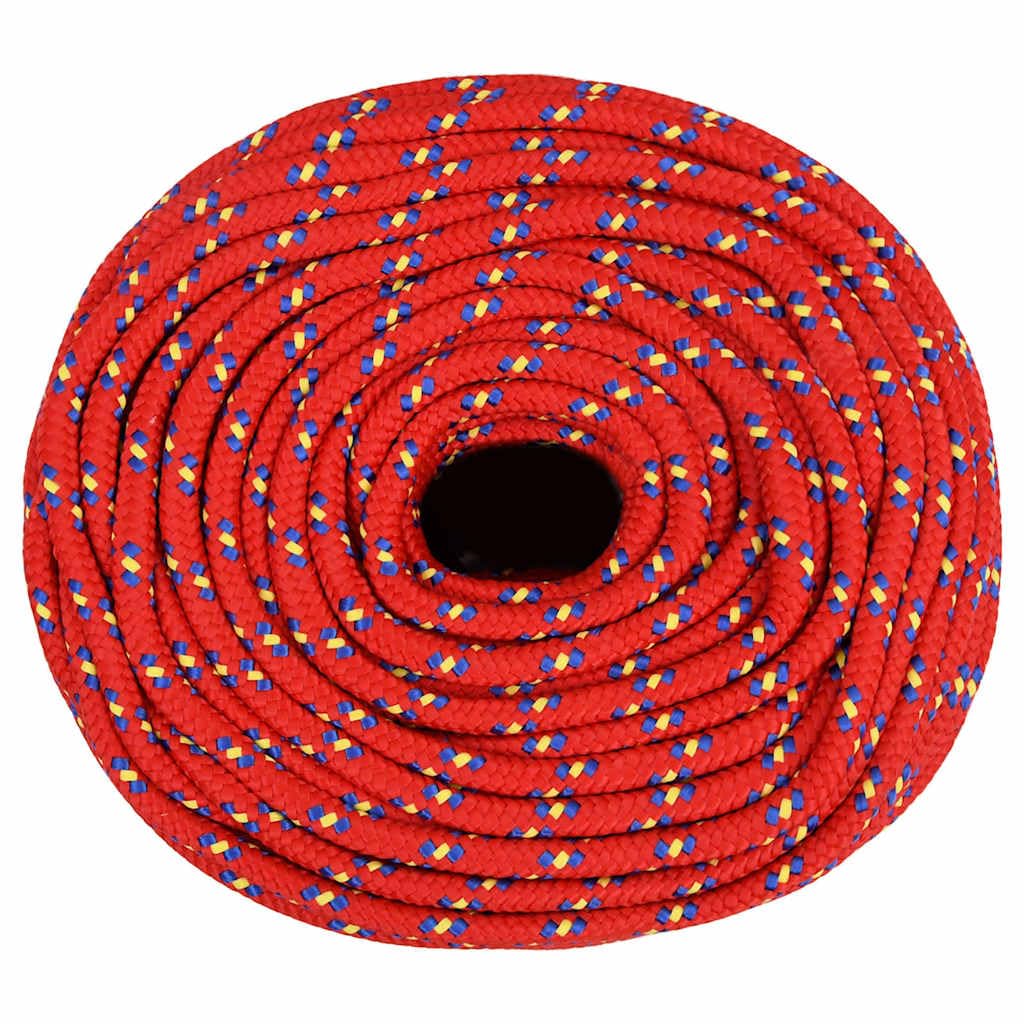 Lina do łodzi 6 mm, 250 m, polipropylenowa, pleciona, do łodzi, jachtów, na kemping, do transportu