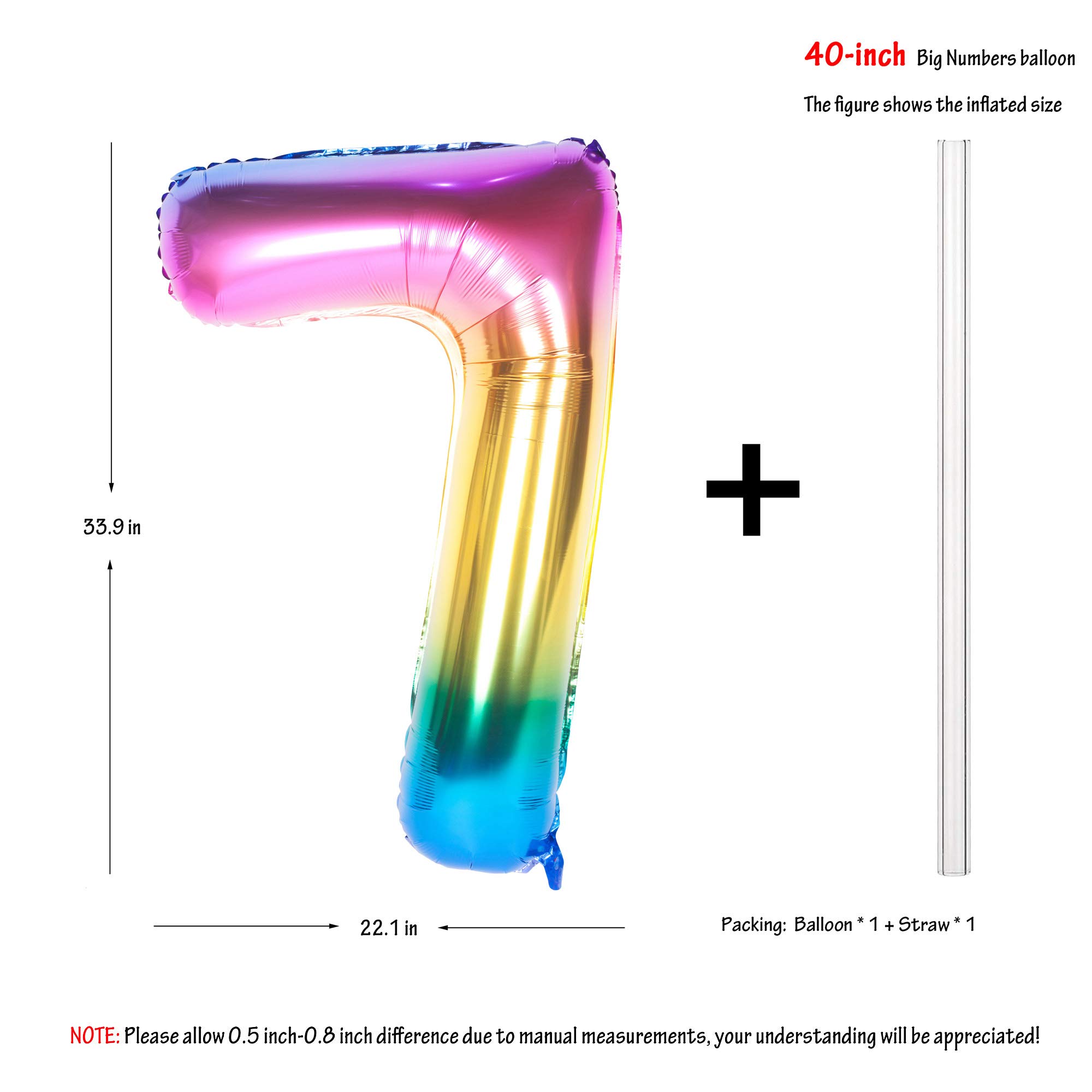 Red 0 balloon 40 Inch Giant Helium Foil Number 0 to 9 Red Balloon Birthday Wedding Party Digital Decorations (Number 0) — view 663