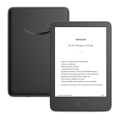 New Amazon Kindle (16 GB) - Lightest and most compact Kindle, with glare-free display, faster page turns, adjustable front light, and long battery life - Black + 3 Months of Kindle Unlimited (with auto-renewal) - Black - With 3 months of Kindle Unlimited - Lockscreen Ad-Supported
