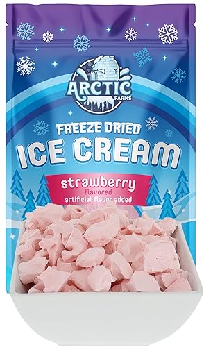 Miniatura 187 de Arctic Farms Brocas de helado liofilizadas empaquetadas y en caja, no se derrite (mezcla napolitana, 2.5 onzas)