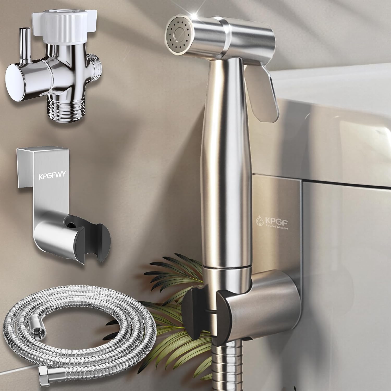 Handheld Bidet Sprayer Attachment for Toilet Adjustabel Water Flow