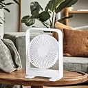 NYRWANA USB Portable Fan, 1200 mAh Battery Rechargeable Magnetic Small Desktop Fan, Battery Powered Desk Fan with Button Control 4 Cooling Speeds and Adjustable Tilt (White) gallery image