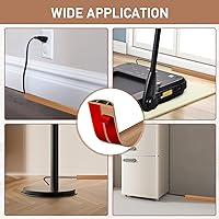 Vista 6 de Cubierta de Cable para Suelo Autoadhesiva Ocultador de Cables Cubiertas de Cable de Extensión para Suelo para Protector de Cable de Alimentación