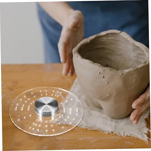 Miniatura 8 de EXCEART Divisor redondo de cerámica Disco de arcilla Herramienta de arte de cerámica Plantilla de pintura de cerámica Divisor de cerámica