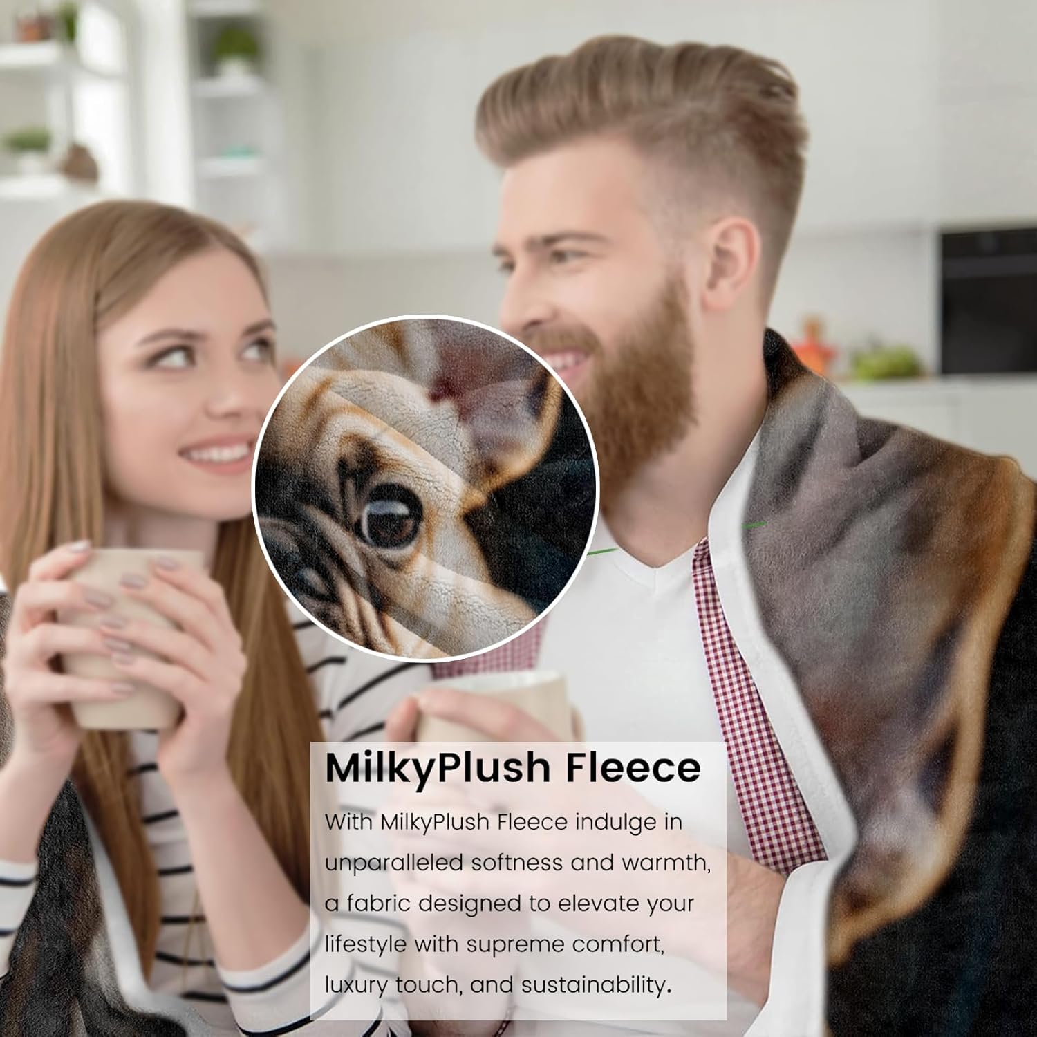 Cute French Bulldog Blanket Snuggle Paws Soft & Cozy Flannel Fleece Throw Blankets - Lightweight Warmth for Couch, Bed & Outdoor Travel - Plush Comfort 80x60 inch