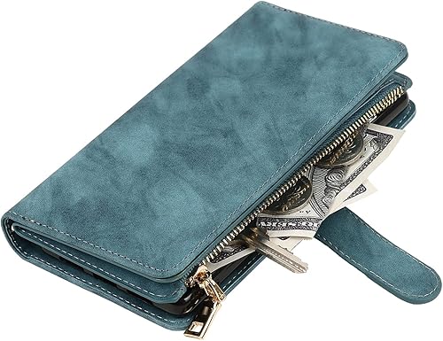 Miniatura 6 de Jaorty Funda para Motorola Moto G Pure (2021)Moto G Power (2022)Moto G Play (2023) Funda tipo cartera, 9 ranuras para tarjetas Funda extraíble