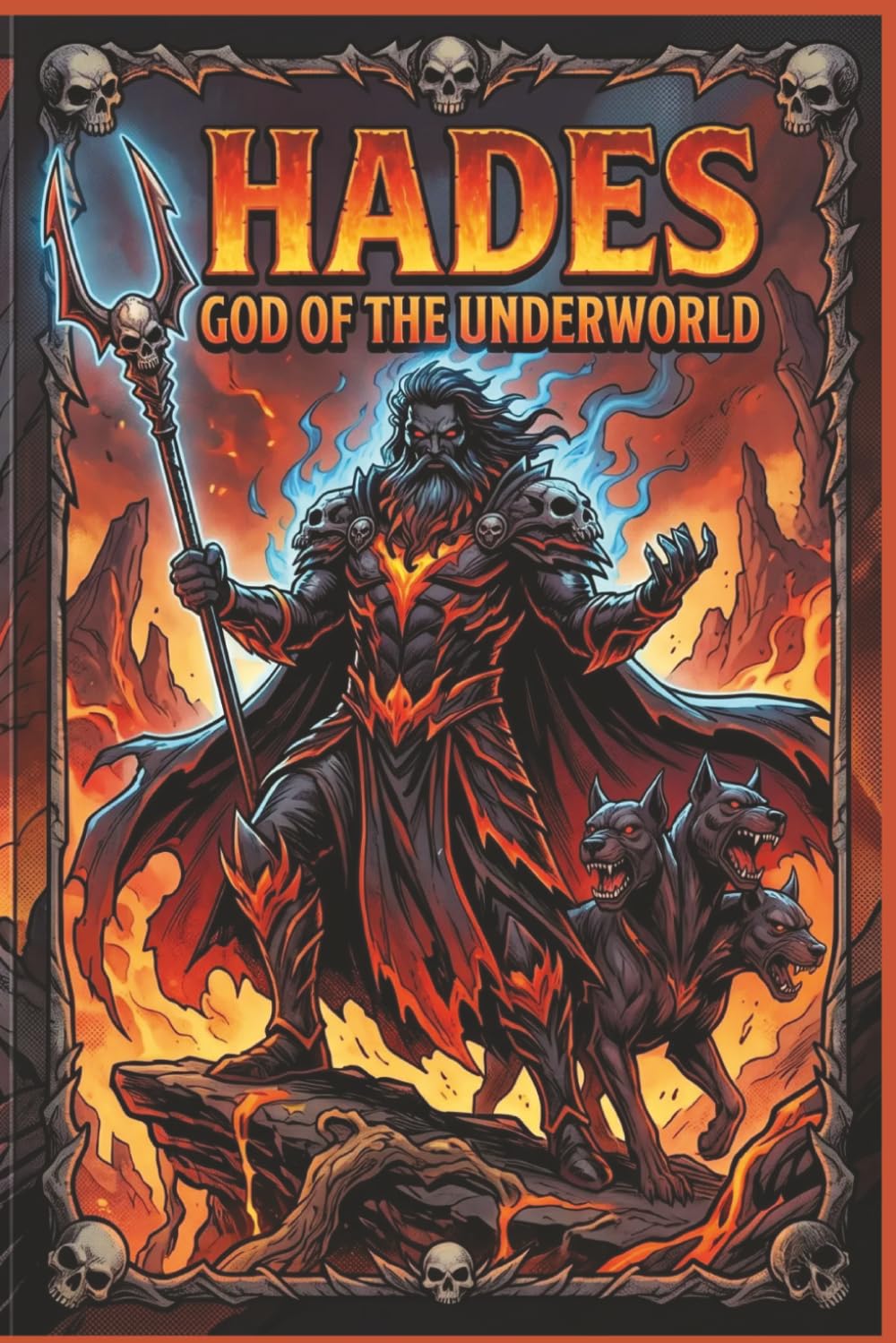 Hades: God of the Underworld Journal: Comic Book Art Style Greek Mythology Notebook (100 College Ruled Pages, 6x9)