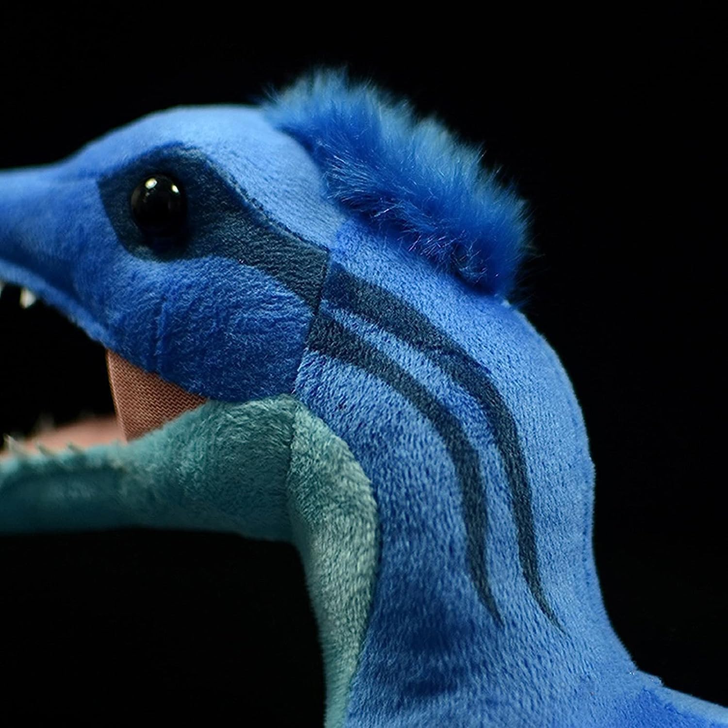 ZHONGXIN MADE Simulation Microraptor Dinosaur Stuffed Plush Toy - 18inch Blue Dinosaur Utahraptor Tyrannosaurus Plushie, Figurines Stuffed Toys Soft, Gifts Collectible for Kids