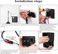 Vista 20 de Paquete de 4 luces de pared para exteriores, apliques de pared LED para exteriores/interiores, IP65, impermeables, cuadradas, de aluminio, lámparas