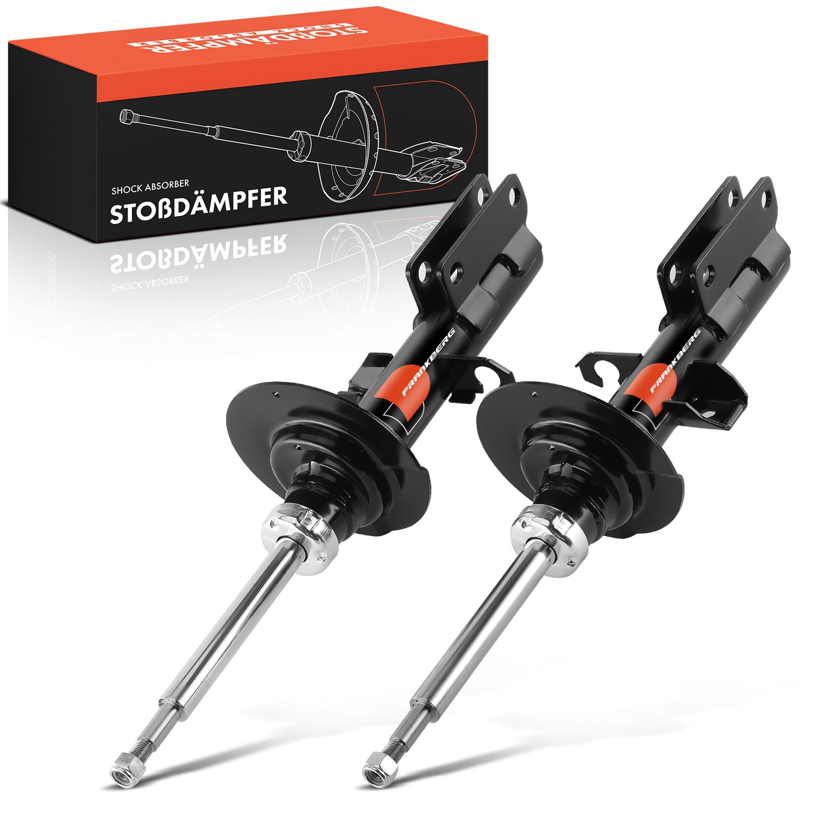 Frankberg 2 amortiguadores delanteros de 567 mm a presión de gas | Compatible con: X5 E53