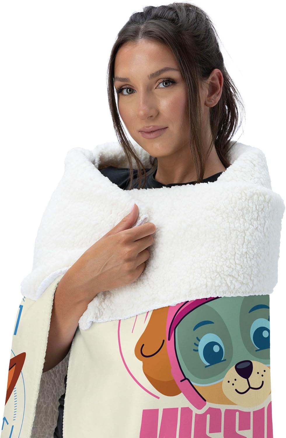Nickelodeon Paw Patrol Officially Licensed Mission Air Rescue Ultra-Soft Silk Touch Sherpa Throw Blanket, 50 x 60 in