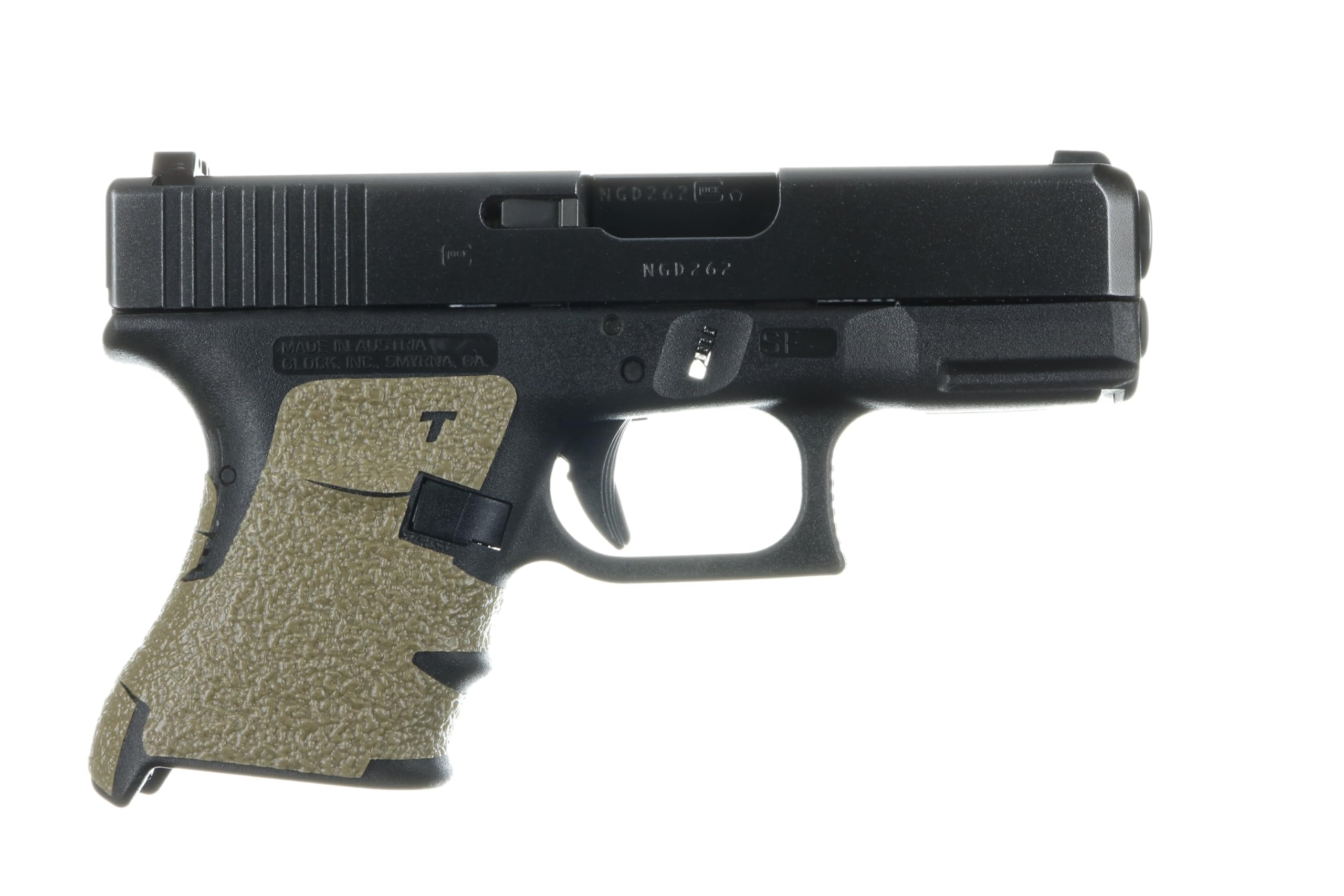 TALON Grips Adhesive Pistol Grip Compatible for Glock 29, 30, 30S (Gen 3, Rubber -Moss)