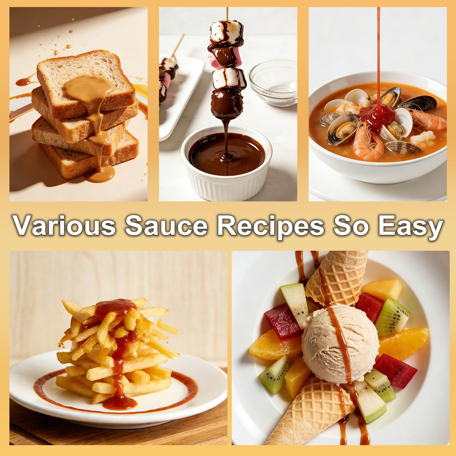 Dispensador de queso Nacho con bomba de 2 piezas, calentador de salsa de caramelo caliente de acero inoxidable de 4.6 cuartos de galón con control de temperatura de 6 niveles, máquina de queso
