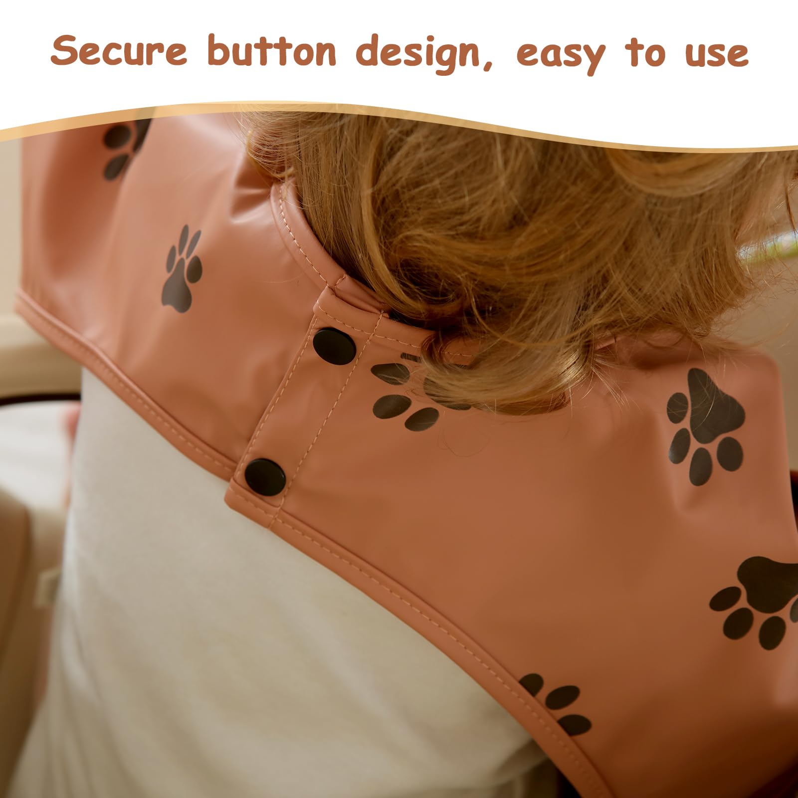 PewinGo Weaning Bib with Short Sleeves & BLW, Soft and Skin-Friendly Material - Image 4
