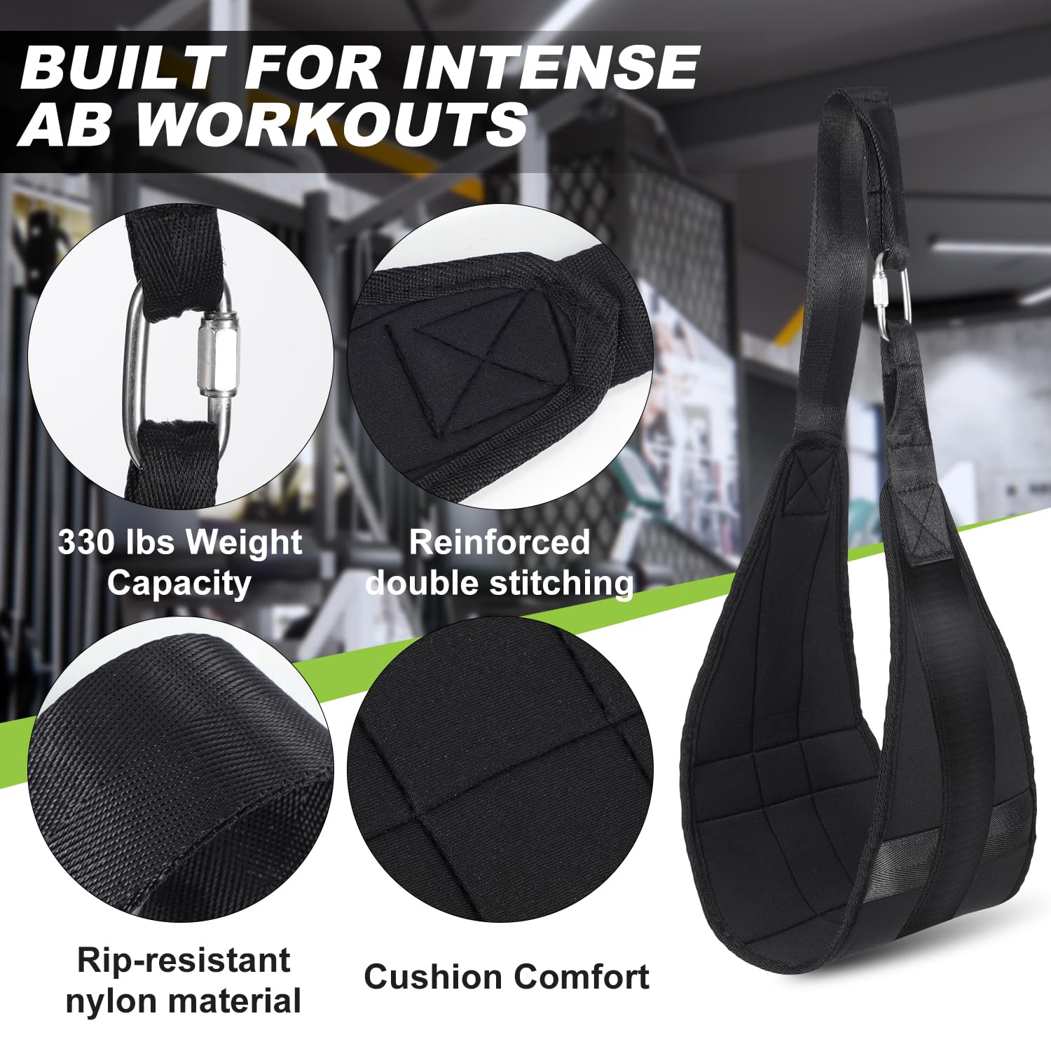 Correas de abdominales colgantes para barra de dominadas, correas abdominales para entrenamiento de fuerza central, correas de dominadas para levantamiento de piernas abdominales, ejercicio, fitness,
