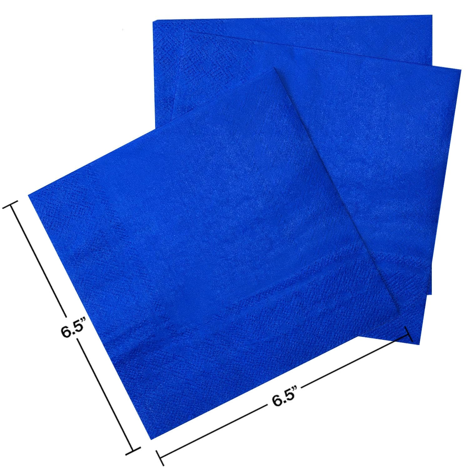 Servilletas Papel Azul Real Desechables Servilletas Decoupage Cocktail Cumpleaños 2 Capas Toilet Papel Higienico Decoración de Mesa para Bodas,Fiesta en el Jardín 30 Paquetes(33x33cm）