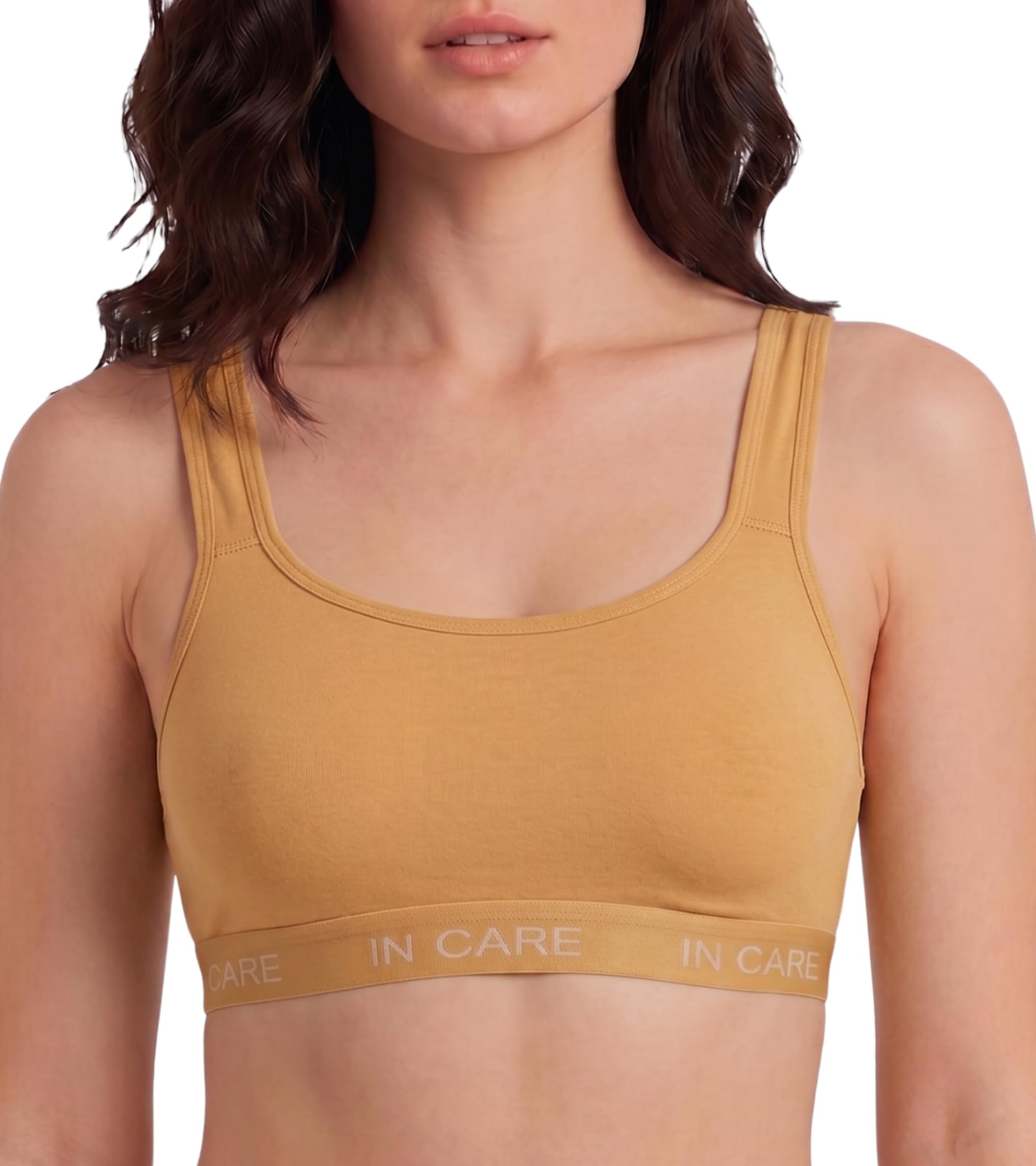 Full Coverage Sports Bra for Women, Cotton Rich Wire Free Bra with Wide Stay-Put Straps and Easy Back Hook, Non Wired Everyday Bra for Gym Yoga, Sizes-30B-40B-image-46